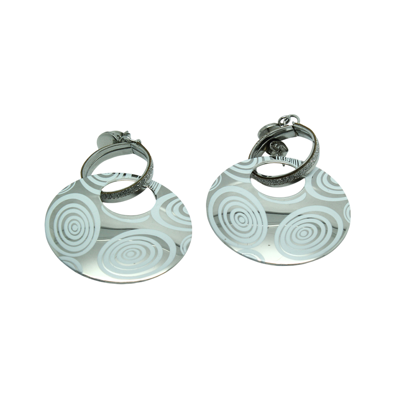 Wire-Cut Combination Earrings