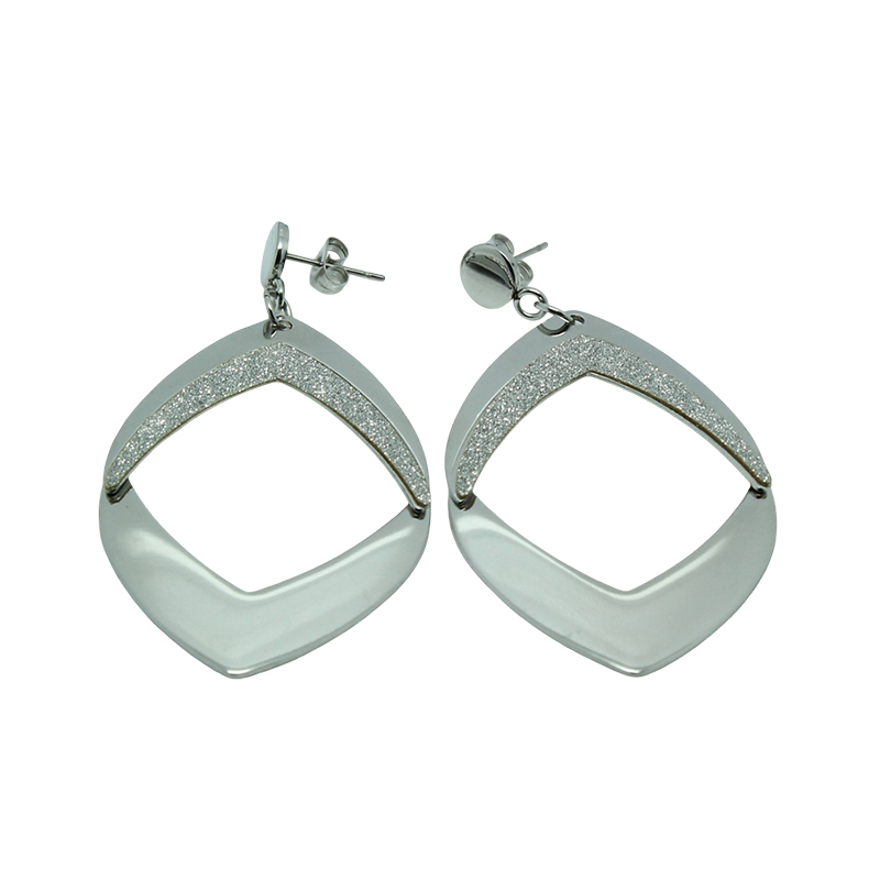 Wire-Cut Combination Earrings