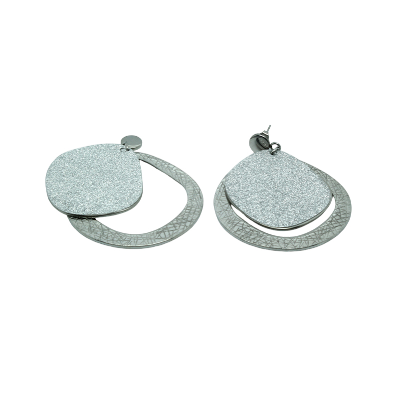 Wire-Cut Combination Earrings